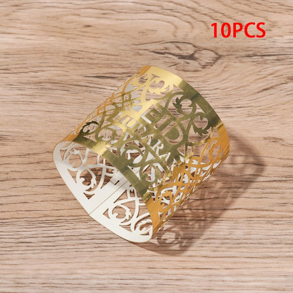 10st Pappersservettring Handduksspänne MIRROR SILVER mirror silver