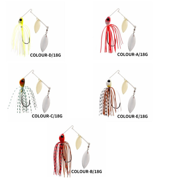 2kpl Paljettisyöttikalastusvälineet 18GCOLOUR C COLOR C 18GCOLOUR C