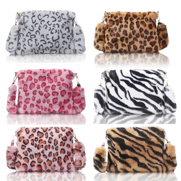Skuldervesker Messenger Bag GUL LEOPARD
