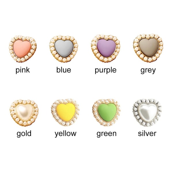 10st Pearl Buttons Skjorta Knappar SILVER 10ST 10ST silver 10pcs-10pcs