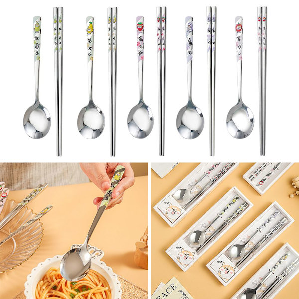 Mat Ätpinnar Sked Set Dessertskedar ÄPPLE ÄPPLE Apple
