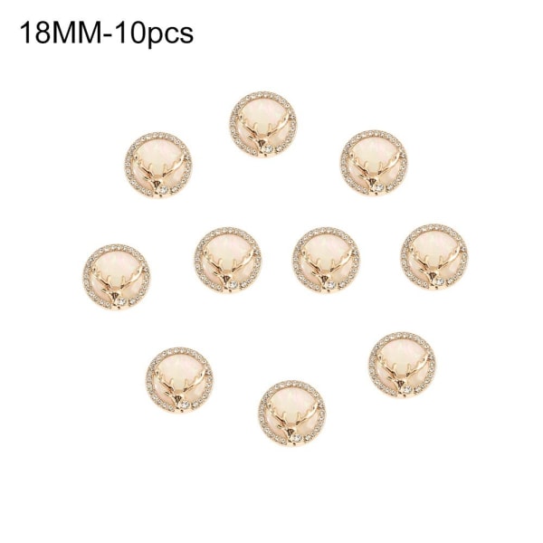 10st Älg Rhinestone Buttons Skjorta Knappar 18MM10PCS 10PCS 18MM10pcs