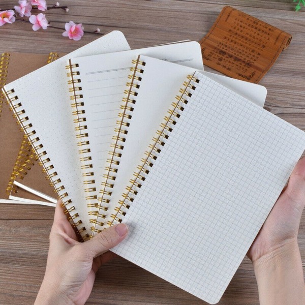 Kraft Paper Notebook Coil Notebooks B5 A5 HORISONTAL LINE INNER A5