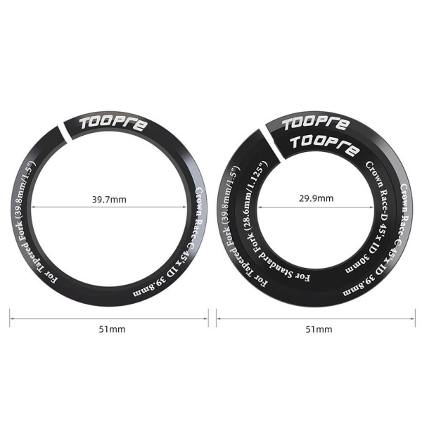 2ST Cykelheadset Washer Cyklar Headset C TÅR C TÅR C withstand