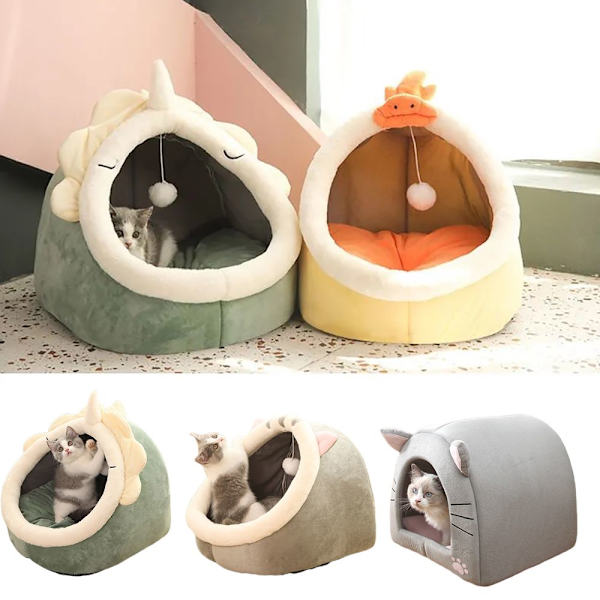 Katte Senge Hunde Varm Seng GUL-M Yellow-M
