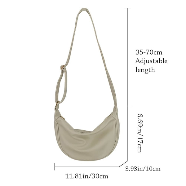 Dumpling Bag Axel Messenger Bag VIT white