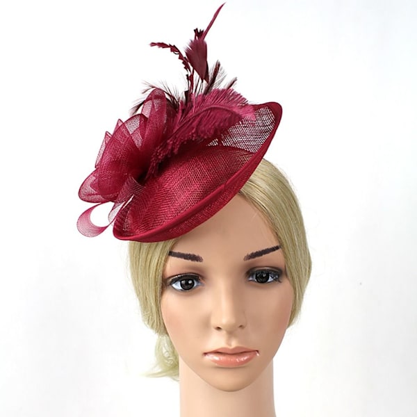 Hårklämma Feather Cap GRÅ grey