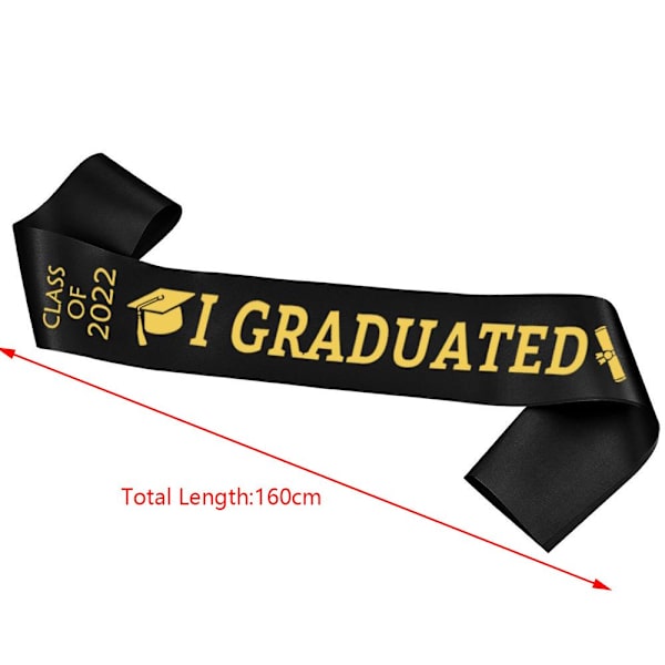 Graduation Sash Graduated Satin 8 8 8