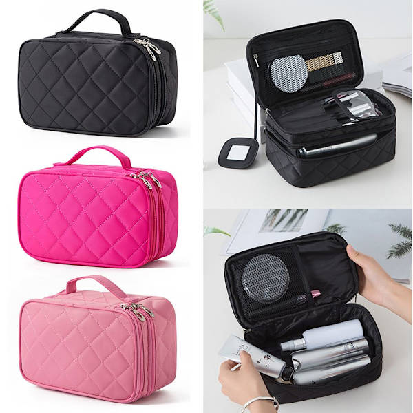 Kosmetisk veske Sminkepose ROSA pink