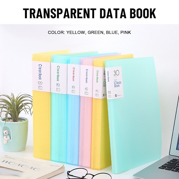 A4 Näytä kirjakansio KELTAINEN 20 SIVUA 20 SIVUA yellow 20 pages-20 pages