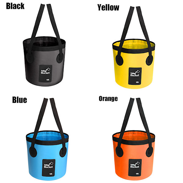 Fällbar vattenhink Vattenförvaring ORANGE 12L 12L orange 12L-12L