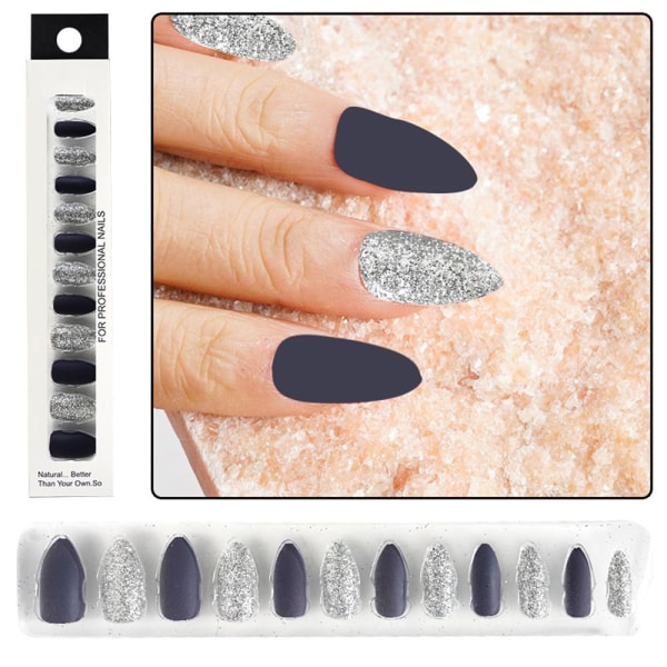 12st/box Press on Nails Matt False Nails 04 04 04