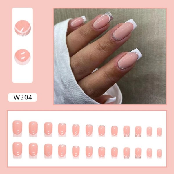 24st False Nails Long Square W300 W300 W300