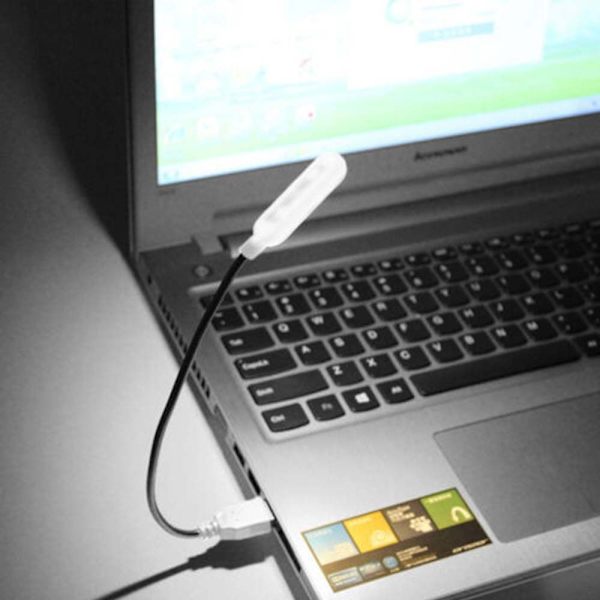 Læselys USB Lampe SORT HVID LYS black White light