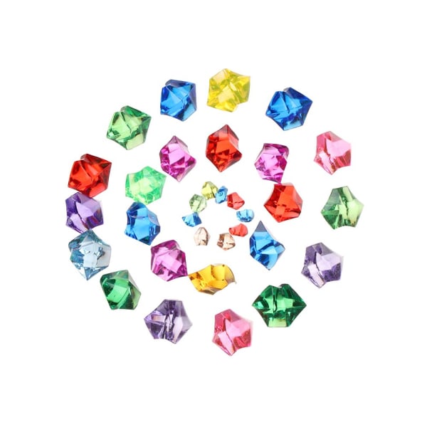 50 kpl/pussi tekokivet kristallijääkuutioita kiviä 1,1 x 1,4 cm 1.1x1.4cm