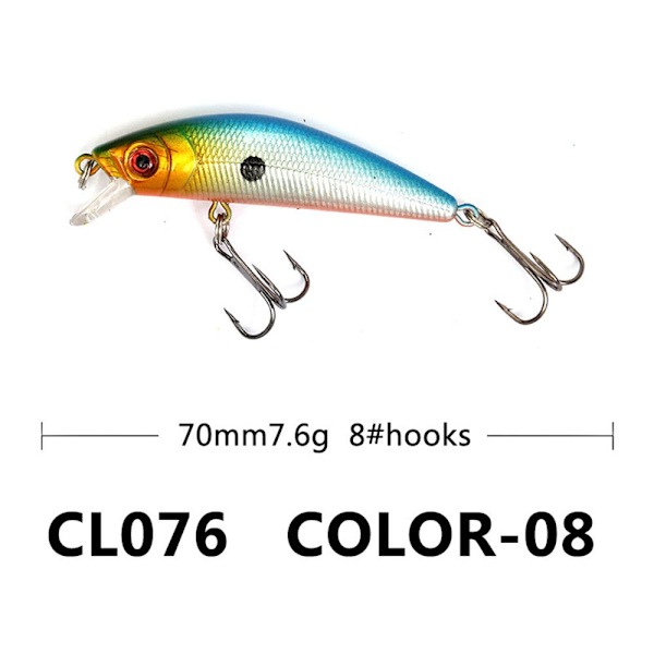 Minnow Fishing Lures Wobbler Jig Bait 3 3 3