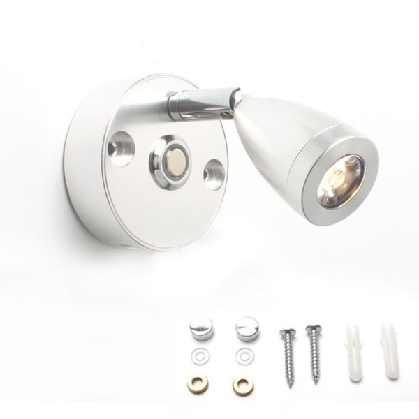 LED sisätilojen kohdelukuvalo HOPEAA Silver