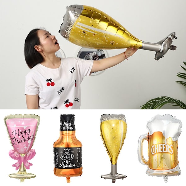 Helium Ballon Champagne Goblet Ballon STYLE3 STYLE3 style3