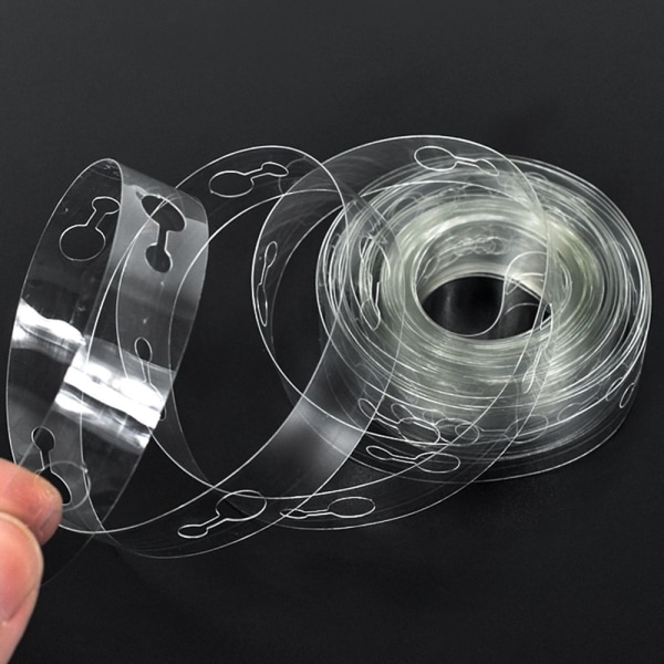 Ballon Chain Arch Connect Strip Plastic Modeling Tool Transparent 10m-Double hole