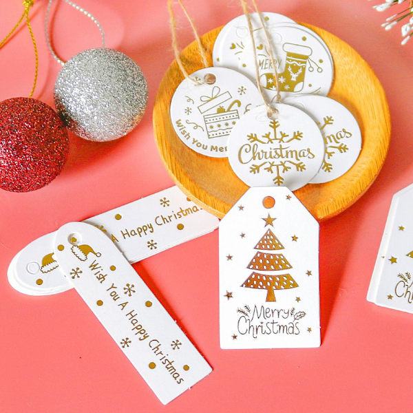 50 kpl Christmas Tag Ripustettavat Tagit 1 1