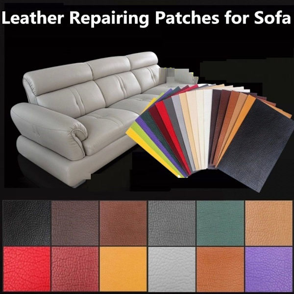 Sofa Patch PU Skinn Selvklebende MØRK KAFFE dark coffee