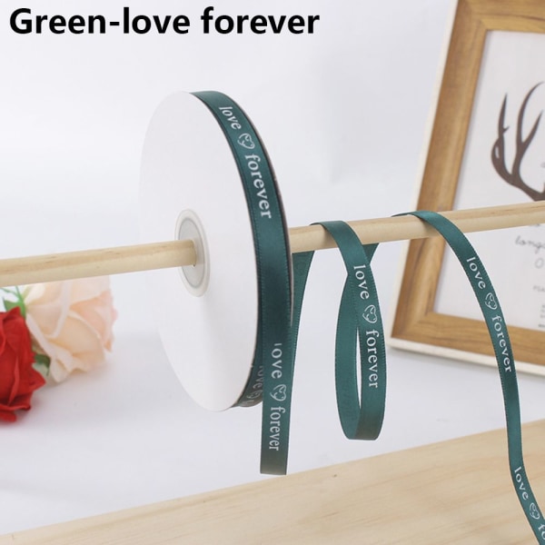 50 Yards Just for You Love Forever Printed GREEN LOVE FOREVER Green love forever-love forever