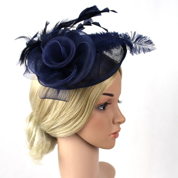 Hårklämma Feather Cap BLÅ blue