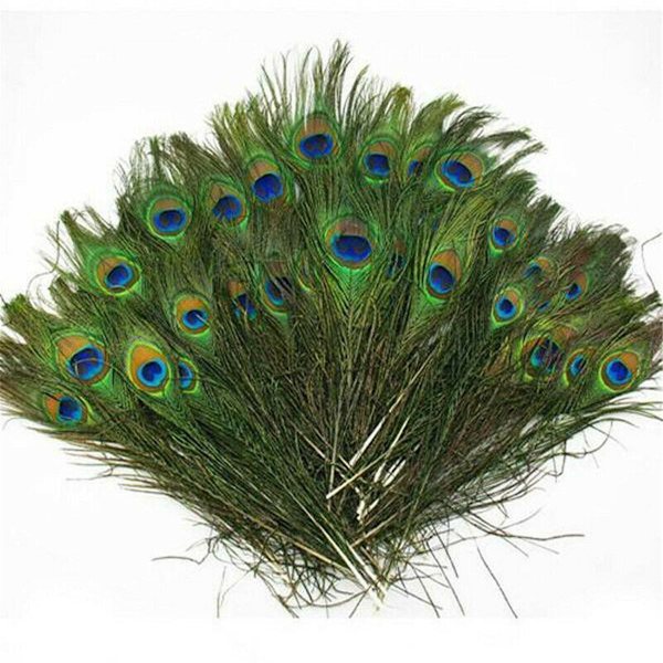 30 kpl Peacock Feather Natural Feather Tail