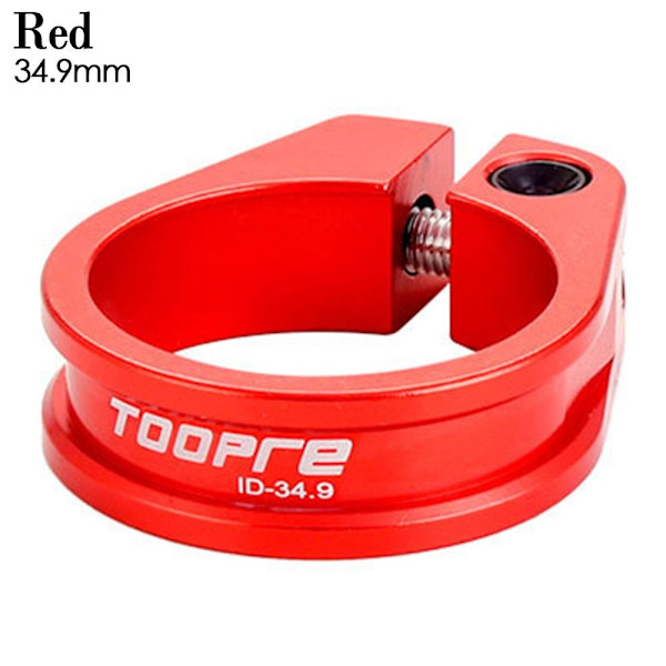 Pyörän istuinpidike Polkupyörän satulatolppakiinnikkeet PUNAINEN 34.9MM Red 34.9mm