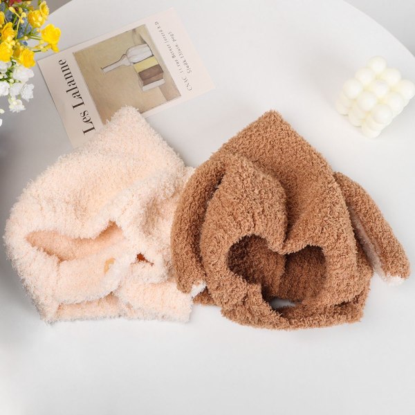 Baby hattu Winter Rabbit Ears Cap COFFEE coffee