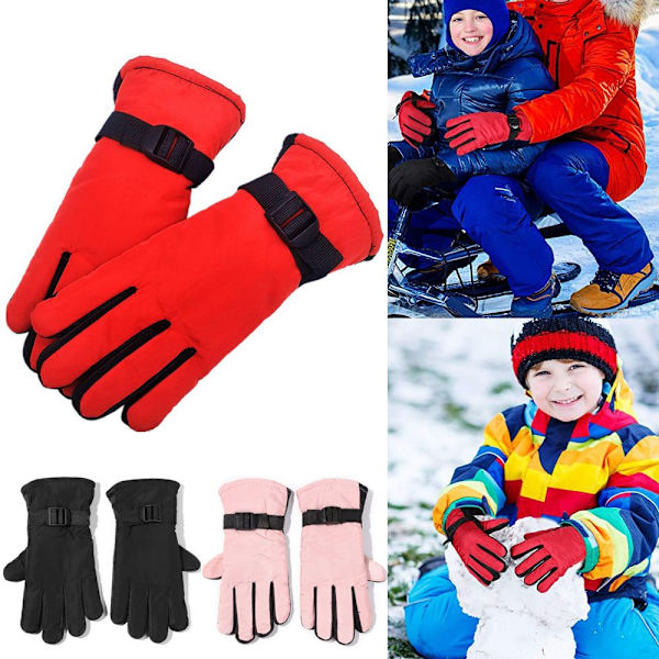 Skidhandskar Långärmad vante SVART Vuxen Black Adult
