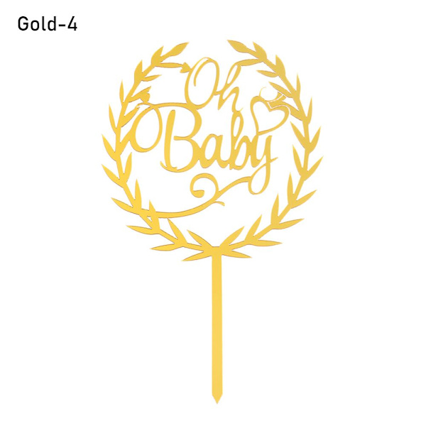 Oh Baby Gull Sølv Akryl GULL-4 GULL-4 Gold-4