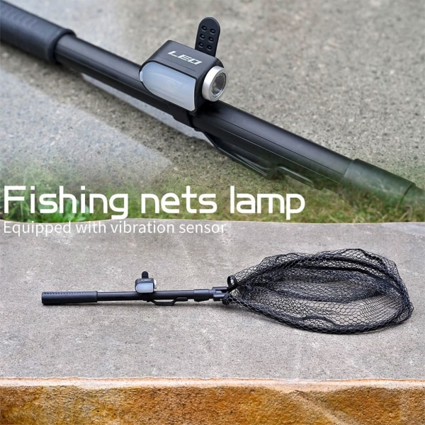 Fiskelampa Landningsnätslampa SVART SVART Black