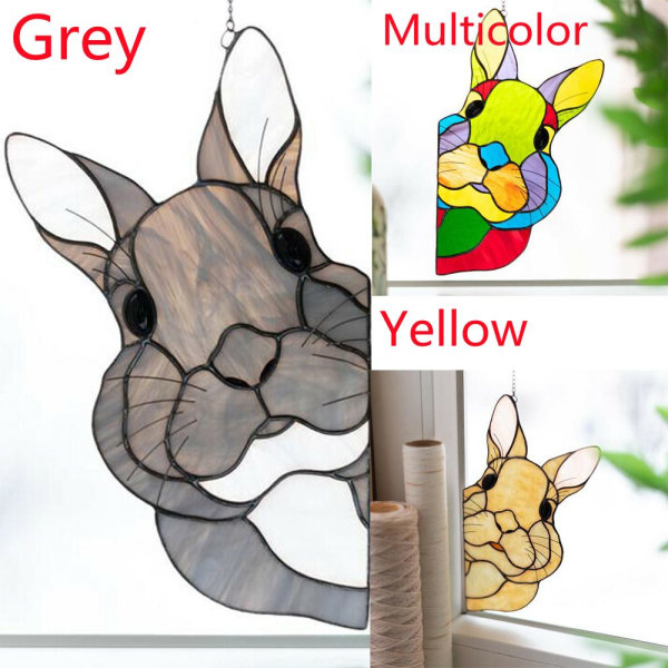 Påskehare Farvet glas MULTICOLOR multicolor
