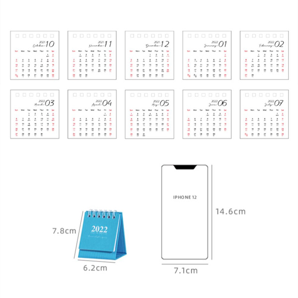 Kalender Skrivebordskalendere SORT black