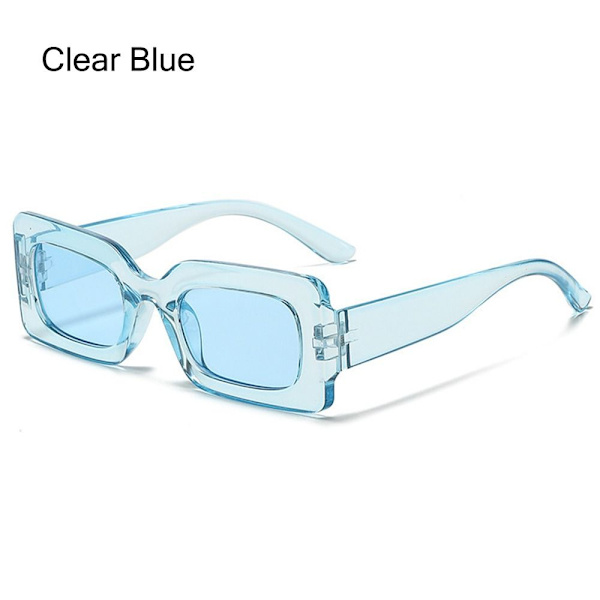 Y2K aurinkolasit suorakulmio aurinkolasit CLEAR BLUE CLEAR BLUE Clear Blue