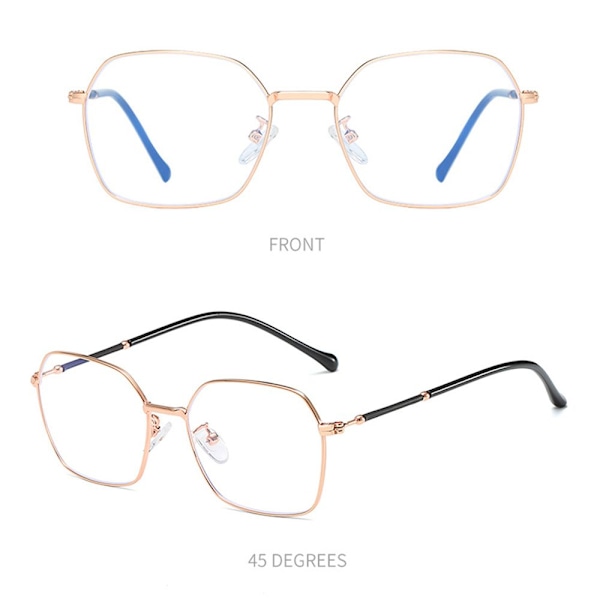 Anti-Blue Light Glasses Ylisuuret silmälasit MUSTA Black