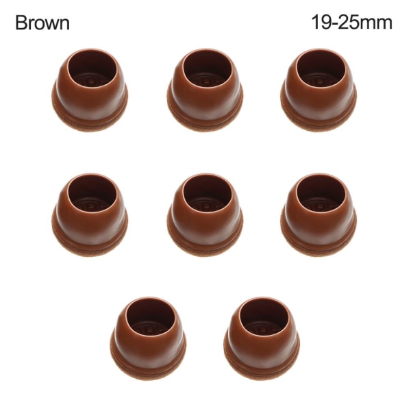 8 Stk Bord Benmatte Stol Fotkapper BRUN 19-25MM 19-25MM brown 19-25mm-19-25mm