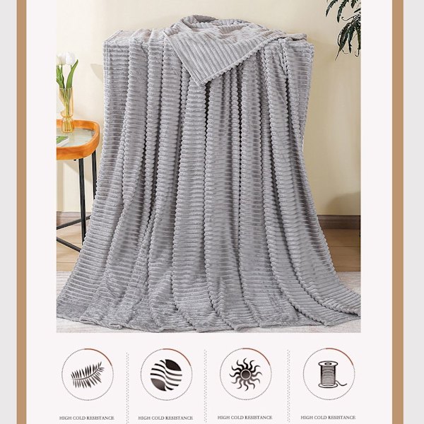 100*70cm Peittoheitto KHAKI KHAKI Khaki