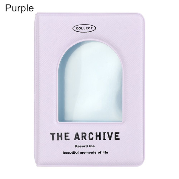 40 Fickor Fotoalbum Korthållare LILA Purple