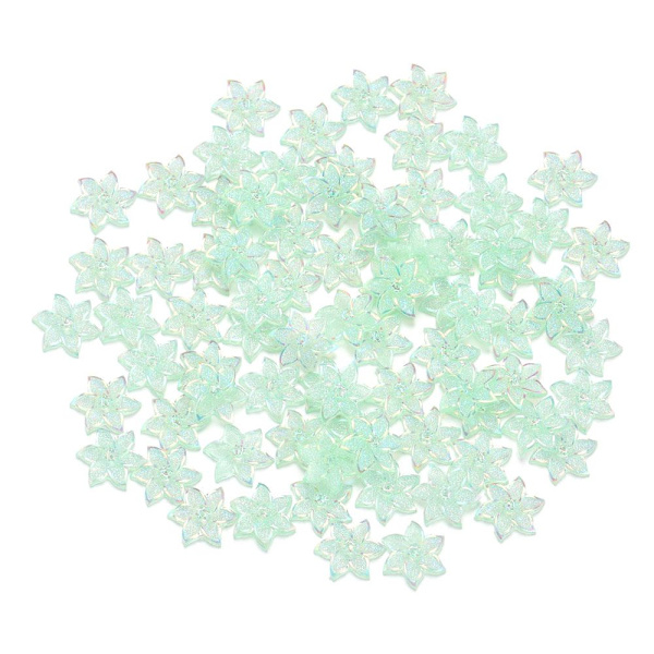 100st Nail Art Dekorationer Aurora Blommor GRÖN green