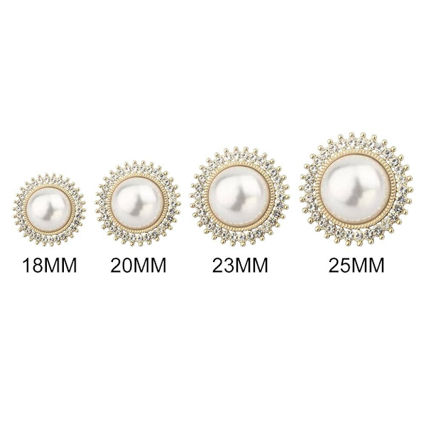 10 Stk Pearl Tøj Knapper Skjorte Knapper 23MM 23MM