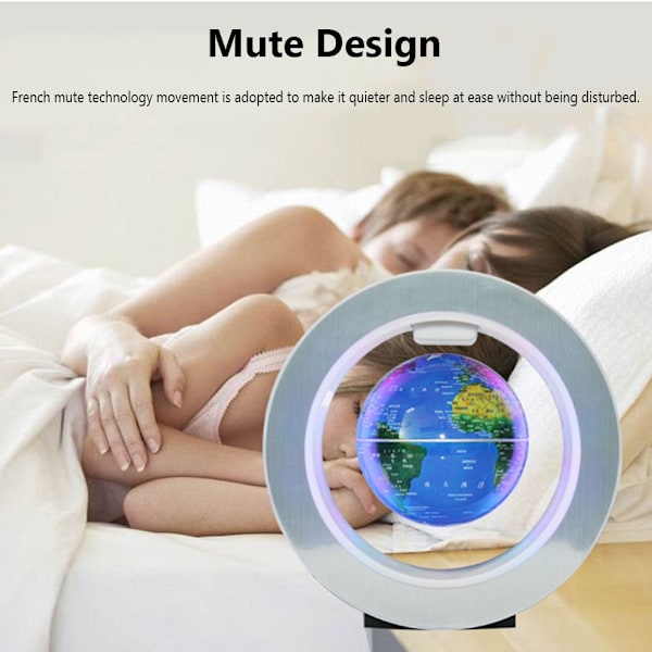 Magnetisk levitasjon Globe Verdenskart SVART EU-PLUGG Black EU Plug