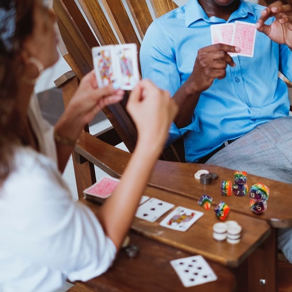 7st/ set Rainbow Dice Set Speltillbehör Fritidsunderhållning