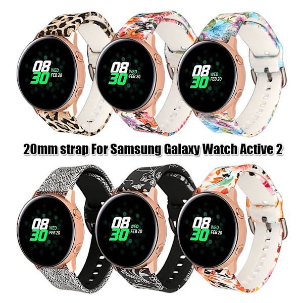 til Samsung Galaxy Watch Active 2 42mm Silikone Watch Band 4 S