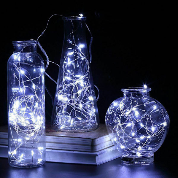10/20/30/50 LED Fairy String Lights Wire Kobber WARM WHITE 20 warm white 20 LED 2m