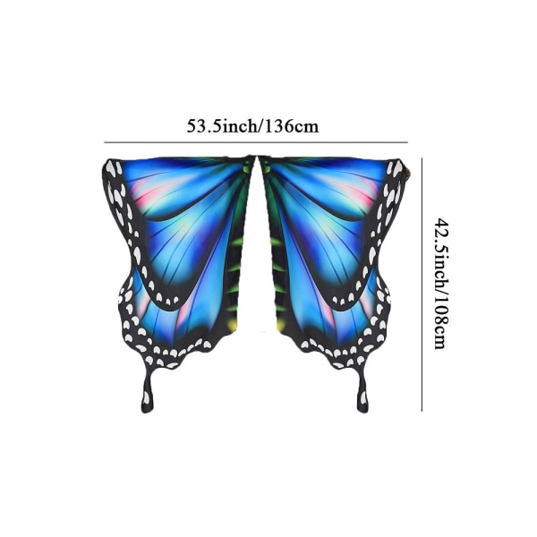 Sommerfuglekappe Butterfly Wings sjal 05 05 05