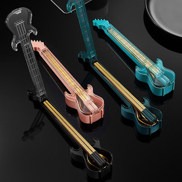 3st Bestickset Ätpinnar Set BLÅ blue