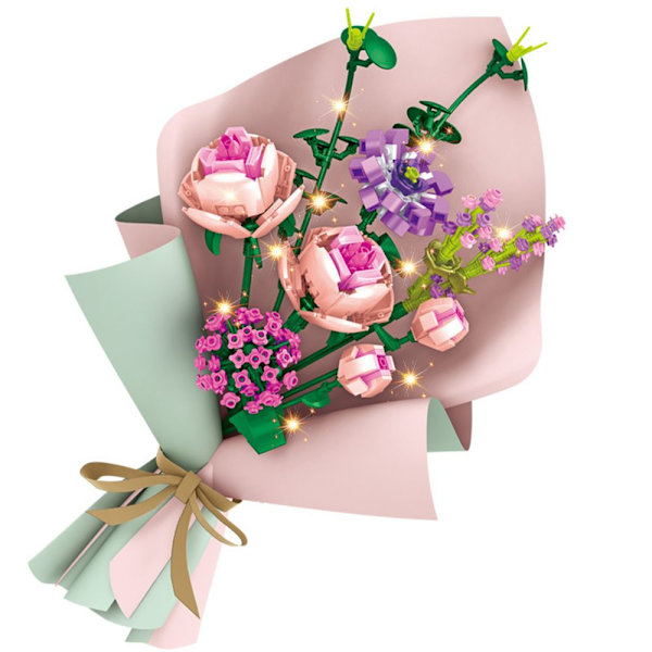 Byggeklodser Blomsterblomstbuket 3 3 3