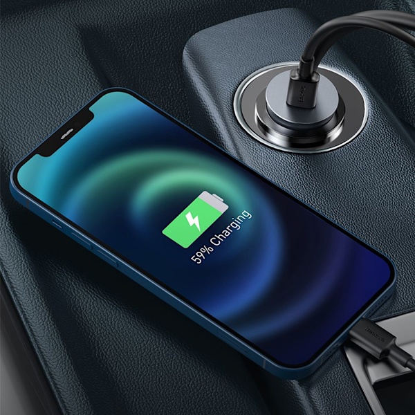 Strømadapter Hurtiglader 3 USB 1 TYPE-C 3 USB 1 TYPE-C 3 USB 1 Type-C
